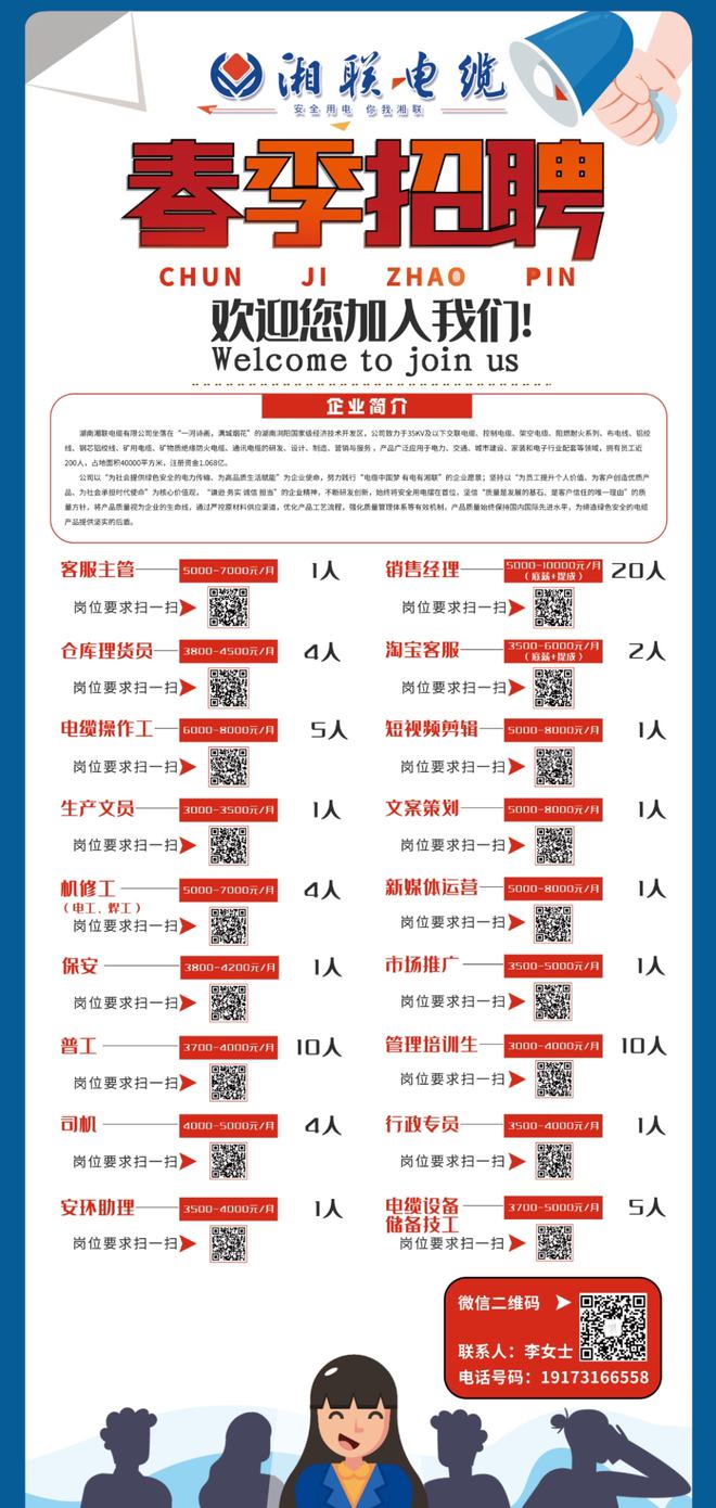 线缆招聘网最新招工信息汇总