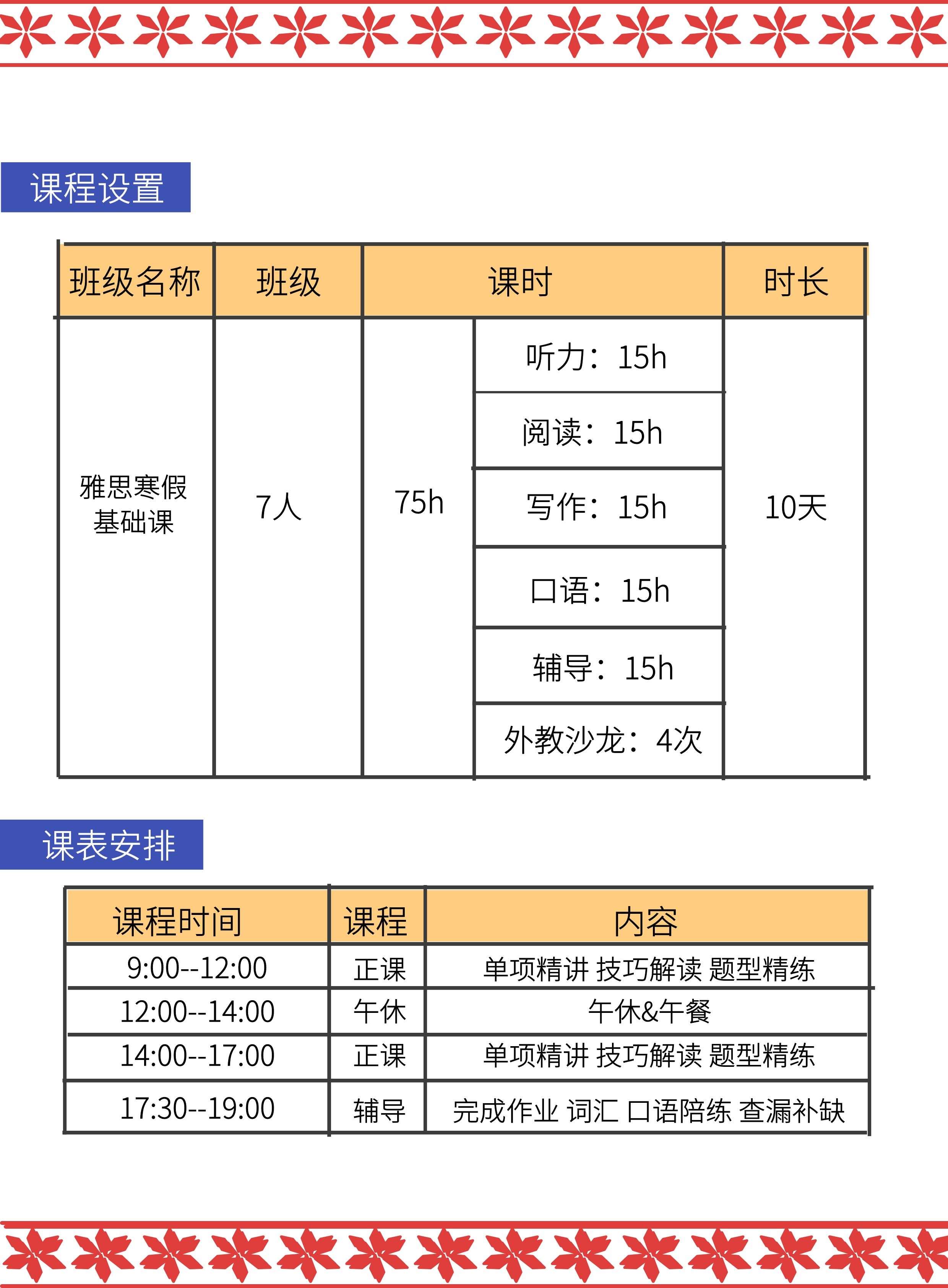 下城寒假雅思培训班价格详解